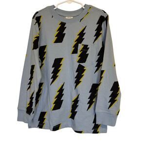 Hanna Andersson size 130 / 8 Lightning Bolt Long-Sleeve Shirt